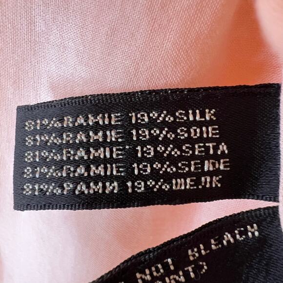 RALPH LAUREN Black Label Silk Blend Pleated Skirt in Soft Pink Women's Size 4 - Picture 10 of 11